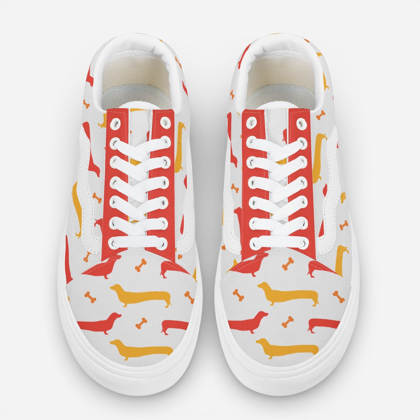 Waffles - Trendy Low-Top Canvas Sneakers