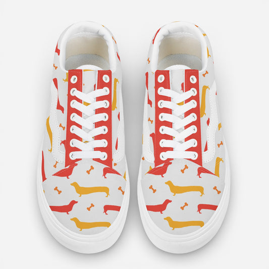 Waffles - Trendy Low-Top Canvas Sneakers