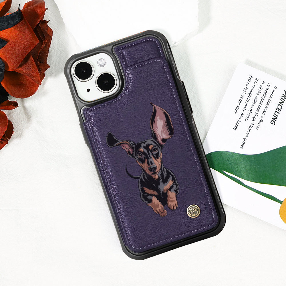 Cleo - Leather Wallet Case for for iPhone & Samsung