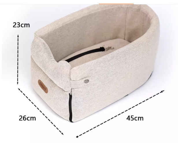 Dachshund Car Safety Bed – Ultimate Travel Comfort Seat for Small Dogs