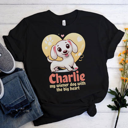 Custom T-shirt  with dachshund  Name