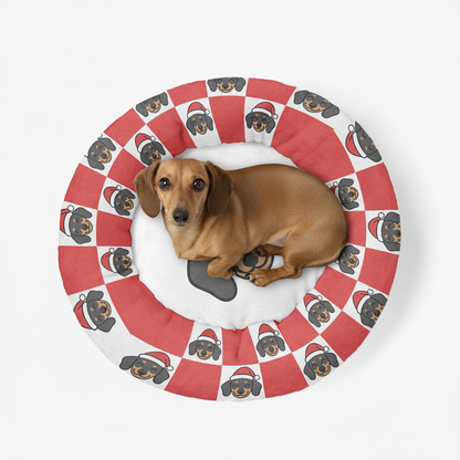 Kirt - Cloud-Comfort Large Dachshund Bed | Anti-Anxiety Donut Bed for Dachshunds