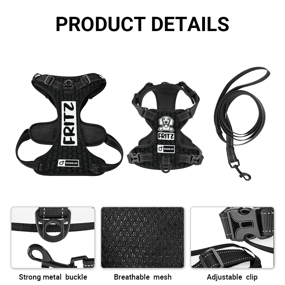 Hans -  Personalized No-Pull Dachshund Dog Harness