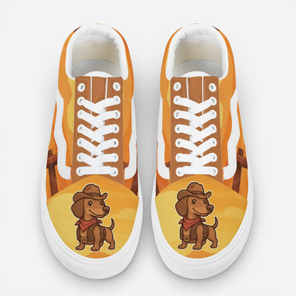 Cannoli - Trendy Low-Top Canvas Sneakers