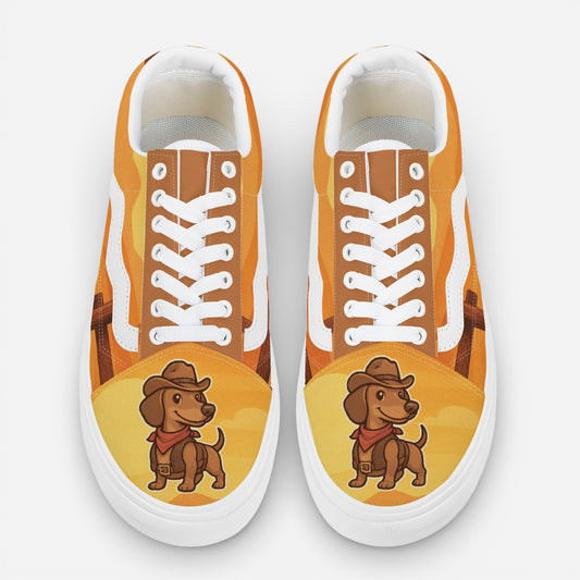 Cannoli - Trendy Low-Top Canvas Sneakers