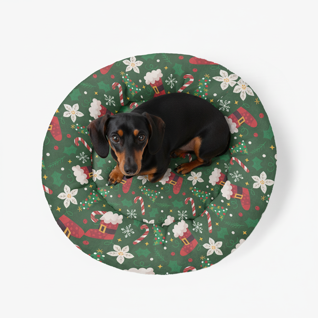 Churro - Cloud-Comfort Large Dachshund Bed | Anti-Anxiety Donut Bed for Dachshunds