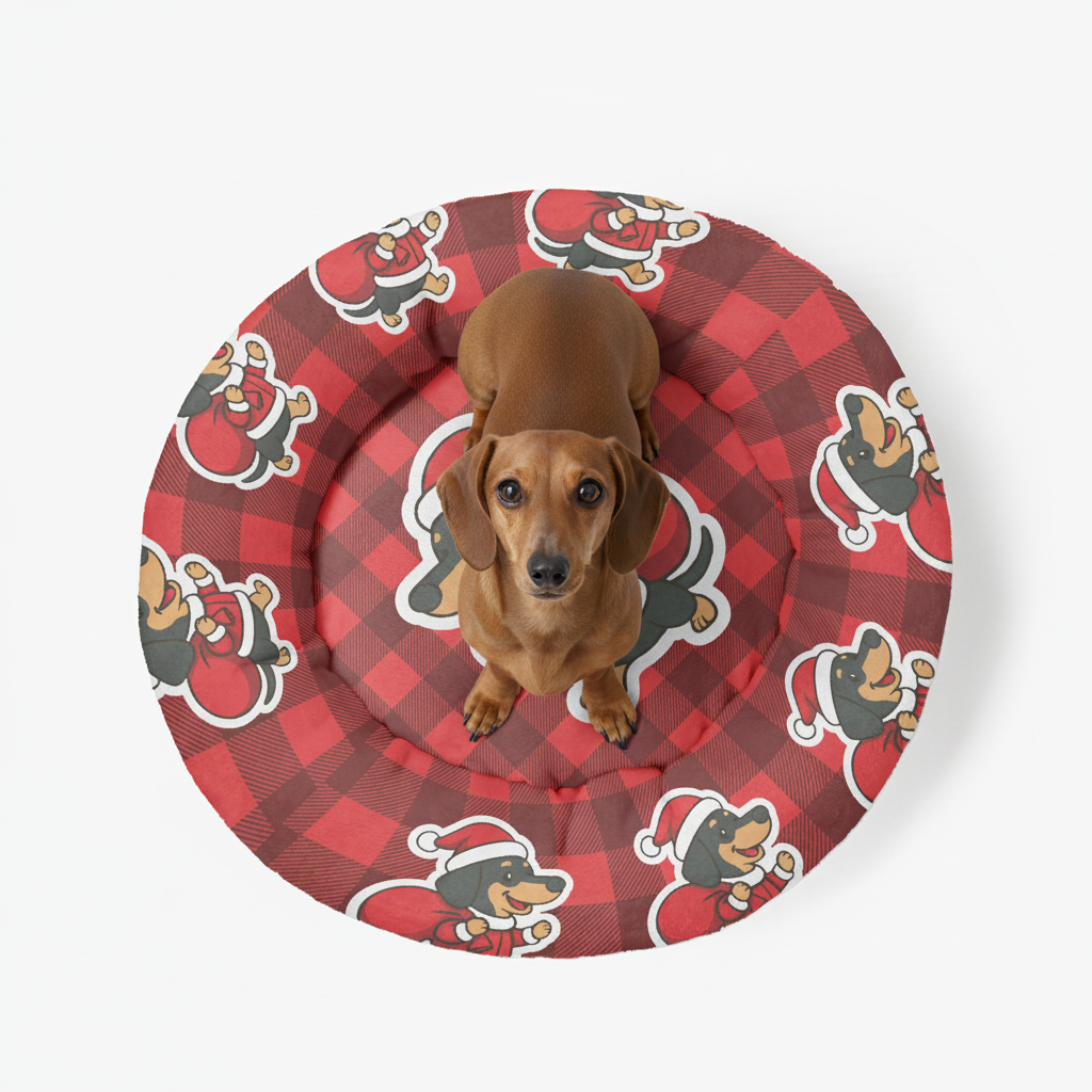 Felix - Cloud-Comfort Large Dachshund Bed | Anti-Anxiety Donut Bed for Dachshunds