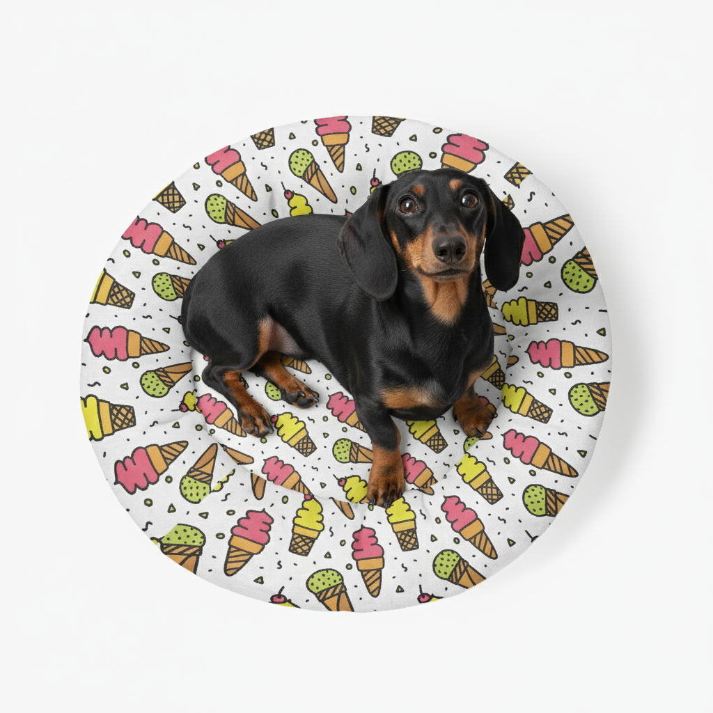 Giselle - Cloud-Comfort Large Dachshund Bed | Anti-Anxiety Donut Bed for Dachshunds