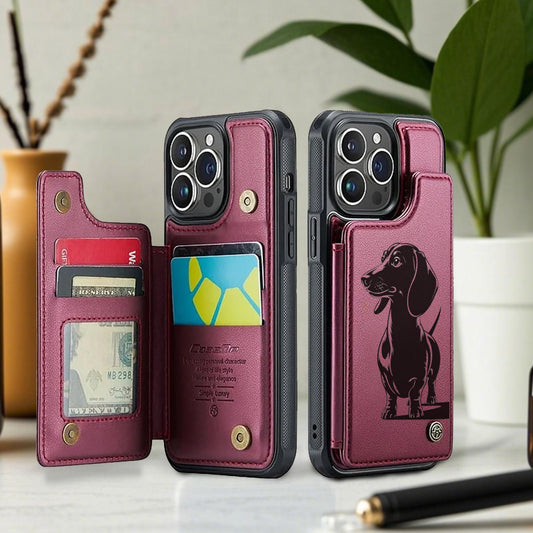 Bonnie - Leather Wallet Case for for iPhone & Samsung