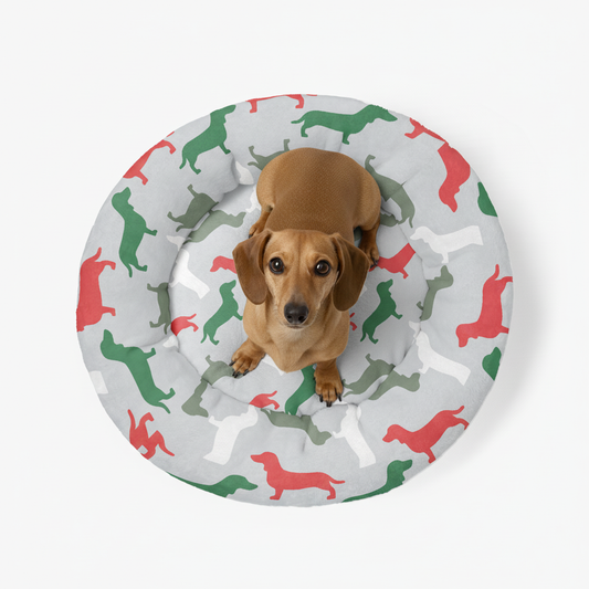 Finn - Cloud-Comfort Large Dachshund Bed | Anti-Anxiety Donut Bed for Dachshunds