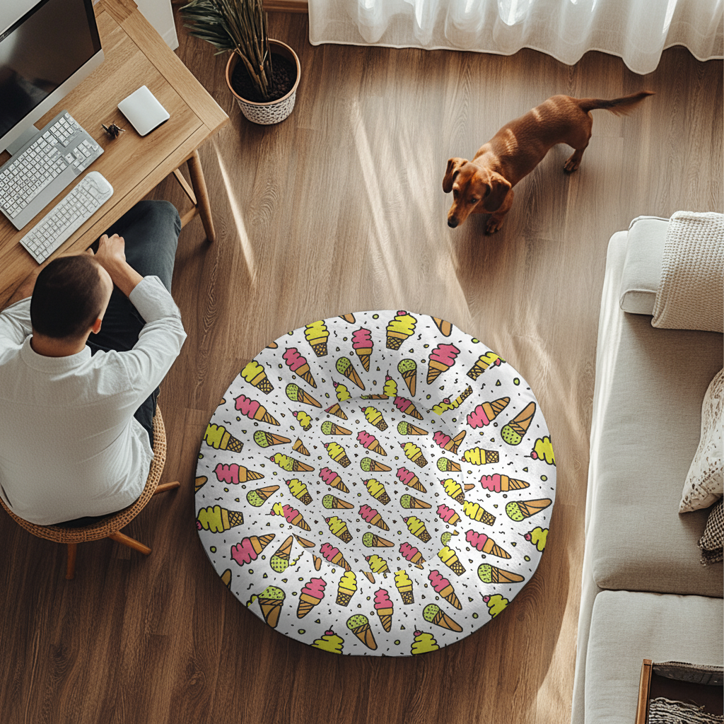 Giselle - Cloud-Comfort Large Dachshund Bed | Anti-Anxiety Donut Bed for Dachshunds