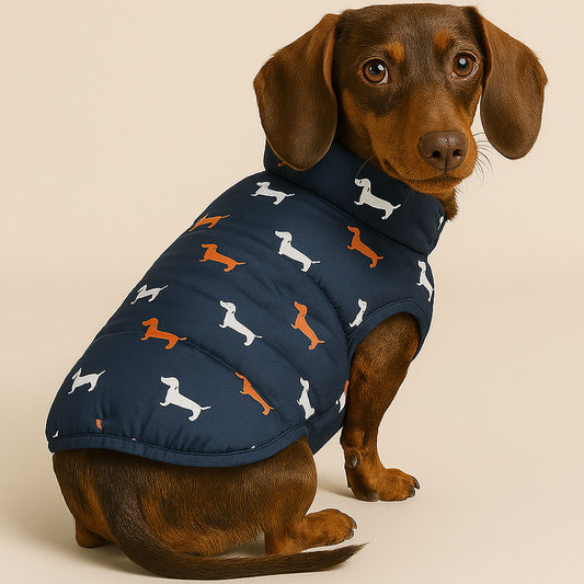 NexaLeaf Warm Puffer Jacket for Dachshunds
