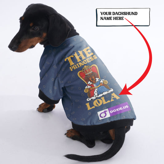 Customized Dachshund Jacket with Your Pet’s Name