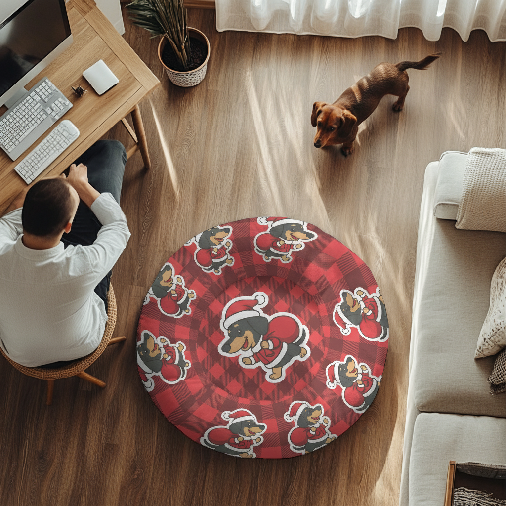 Felix - Cloud-Comfort Large Dachshund Bed | Anti-Anxiety Donut Bed for Dachshunds