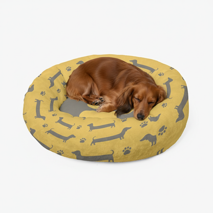 Pearl - Cloud-Comfort Dachshund Bed | Anti-Anxiety Donut Bed for Dachshunds