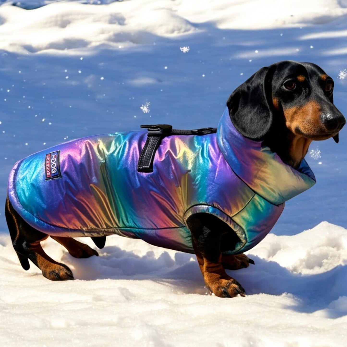 Snow Shield Dachshund Reflective Winter Warm Jacket V1