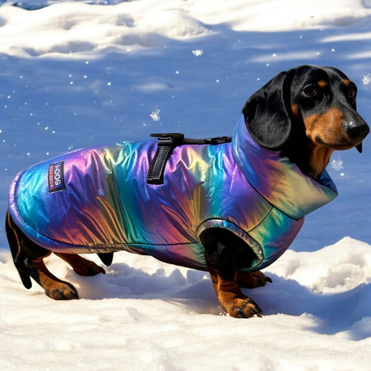 Snow Shield Dachshund Reflective Winter Warm Jacket V1