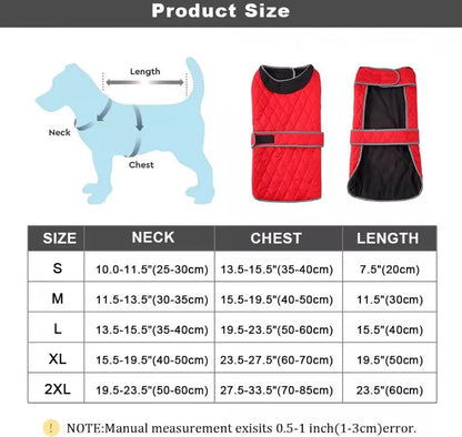 Dachshund Quilted Warm Winter Coat