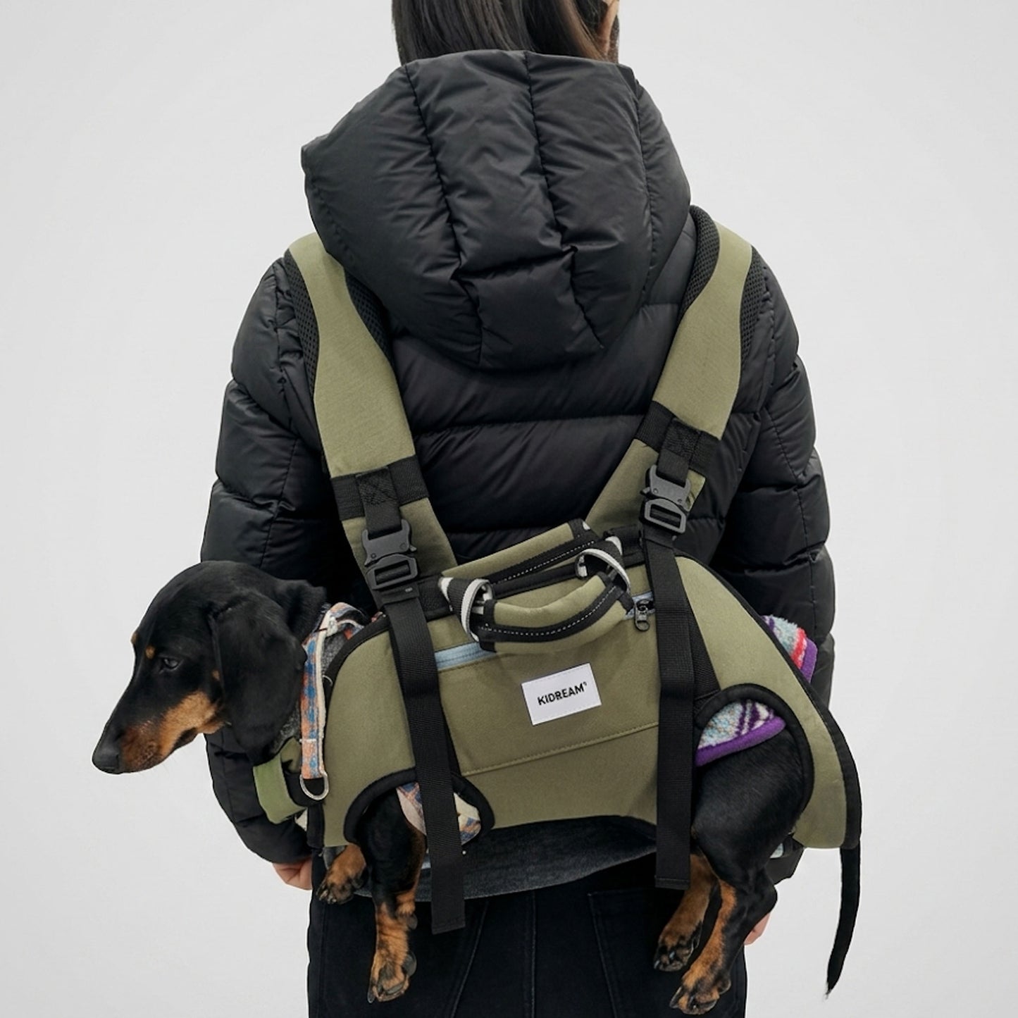 PawVentura Dachshund Backpack Carrier – Ergonomic Dog Carrier with Horizontal Support
