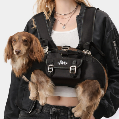 DachCarry dachshund side carry backpack, view 2