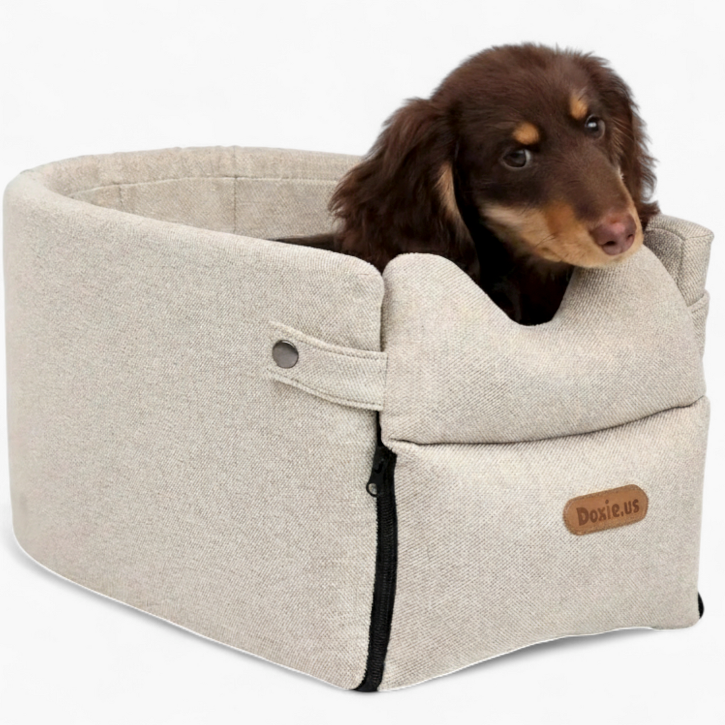 Dachshund Car Safety Bed – Ultimate Travel Comfort Seat for Small Dogs