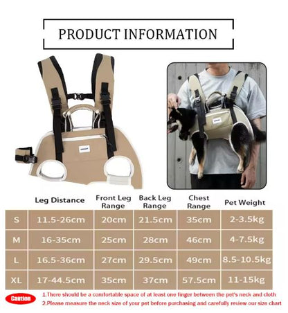 PawVentura dachshund backpack carrier with horizontal support, view 14