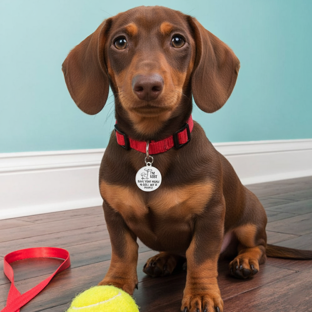 Ruby - Custom Dachshund Tag | Double-Sided ID