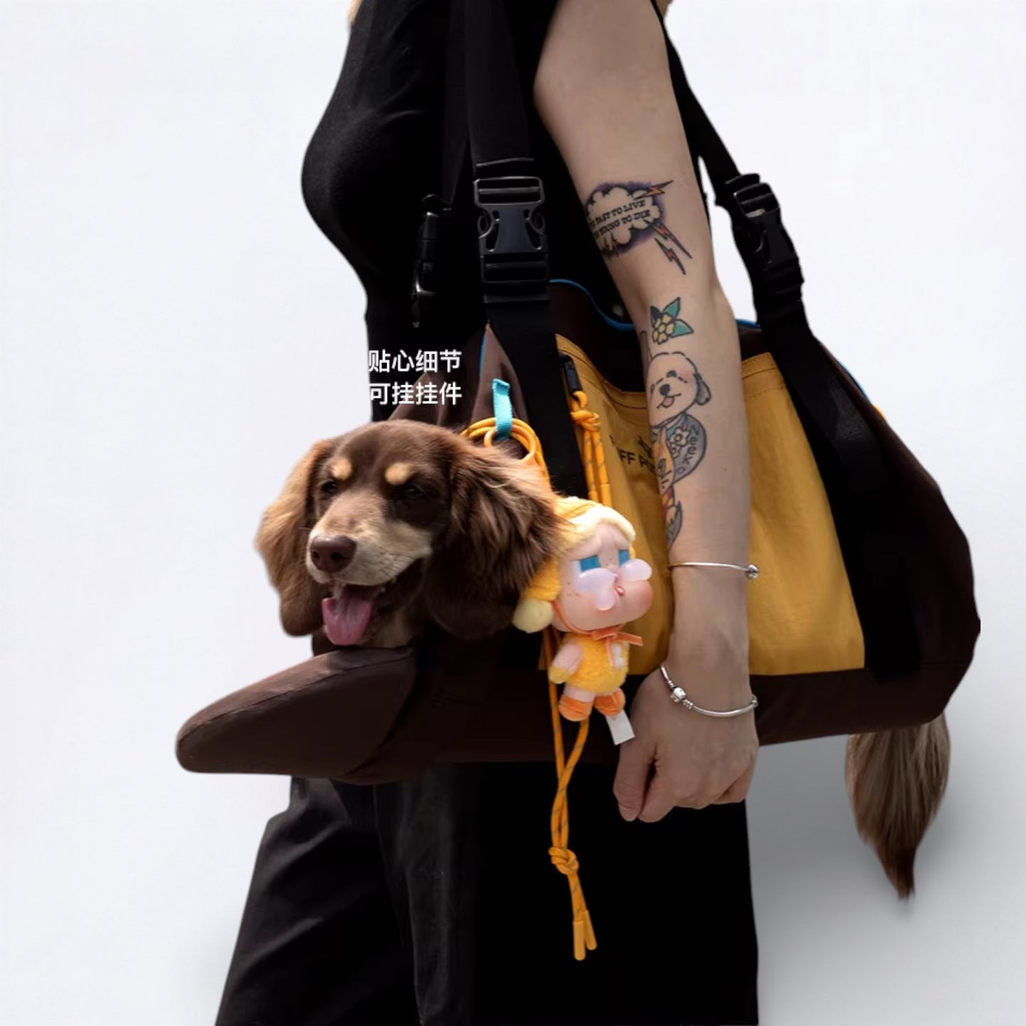 DoxiPack Dachshund Carry Bag – Luxury Travel Pod Shoulder Backpack