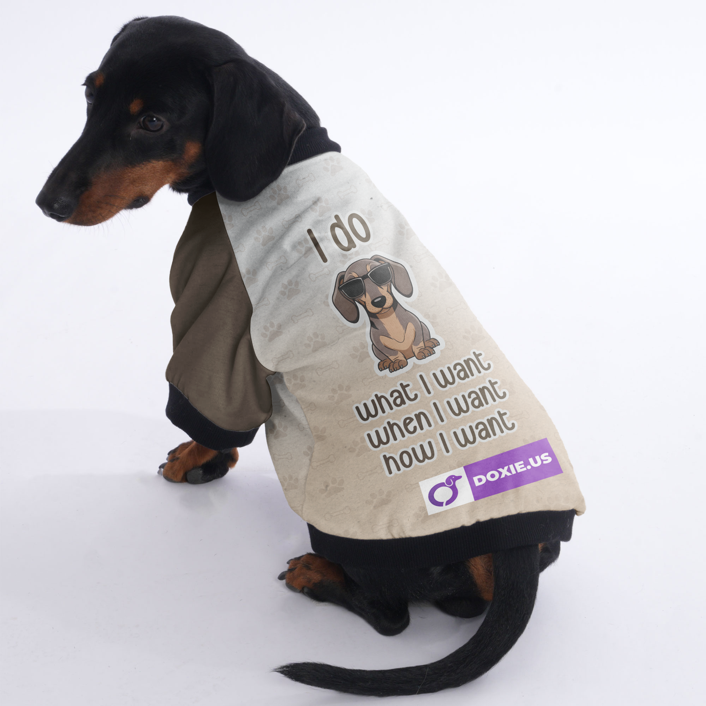 I do what i want,when i want, how i want - Jacket for Dachshunds