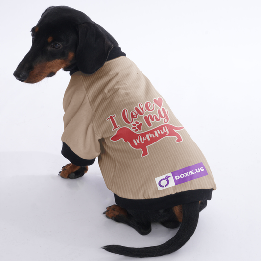 I love my Mommy - Jacket for Dachshunds