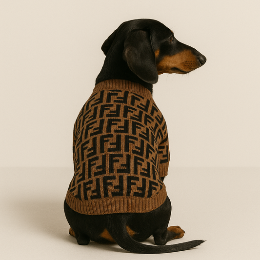Suéter de lujo para perro salchicha
