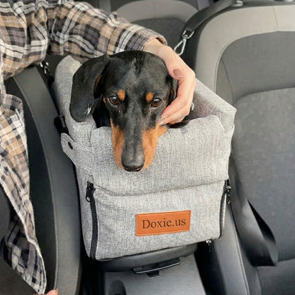 Dachshund car safety bed for travel, view 3