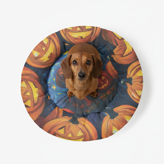 Casper - Cloud-Comfort Large Dachshund Bed | Anti-Anxiety Donut Bed for Dachshunds