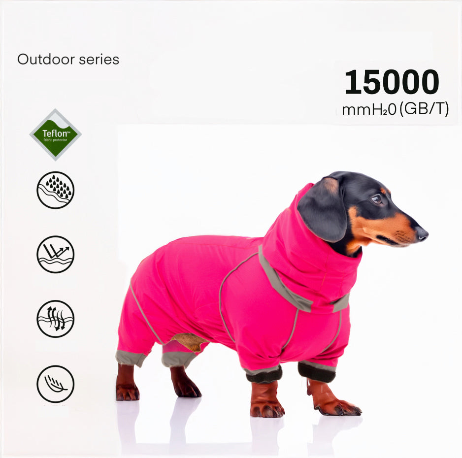 www.doxie.us-DachTrend-Breathable-Dachshund-Raincoat