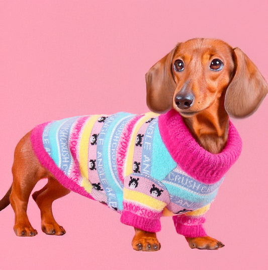 www.doxie.us-Premium-Knitted-Dachshund-Sweater-Soft-Warm-and-Fashionable