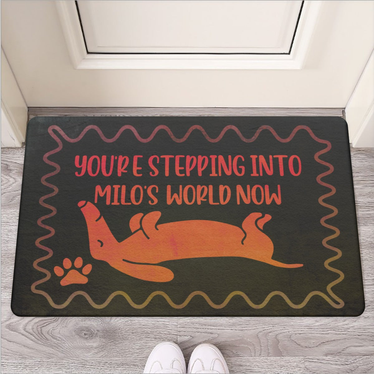 Personalized Doormat with dachshund Name - Doormat