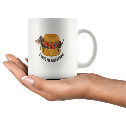 I love my Dachshund - Mug