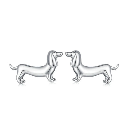 SilverDoxie-Dachshund-Delight-Sterling-Silver-Dog-Earrings-doxie.us