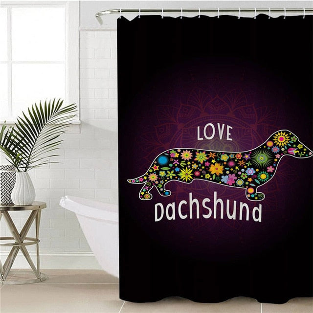 Dachshund Shower Curtain - Dachshund shop.jpg