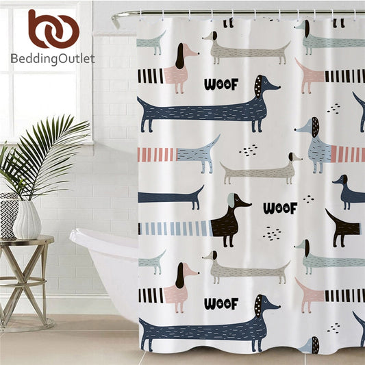 Dachshund Shower Curtain - Dachshund shop.jpg