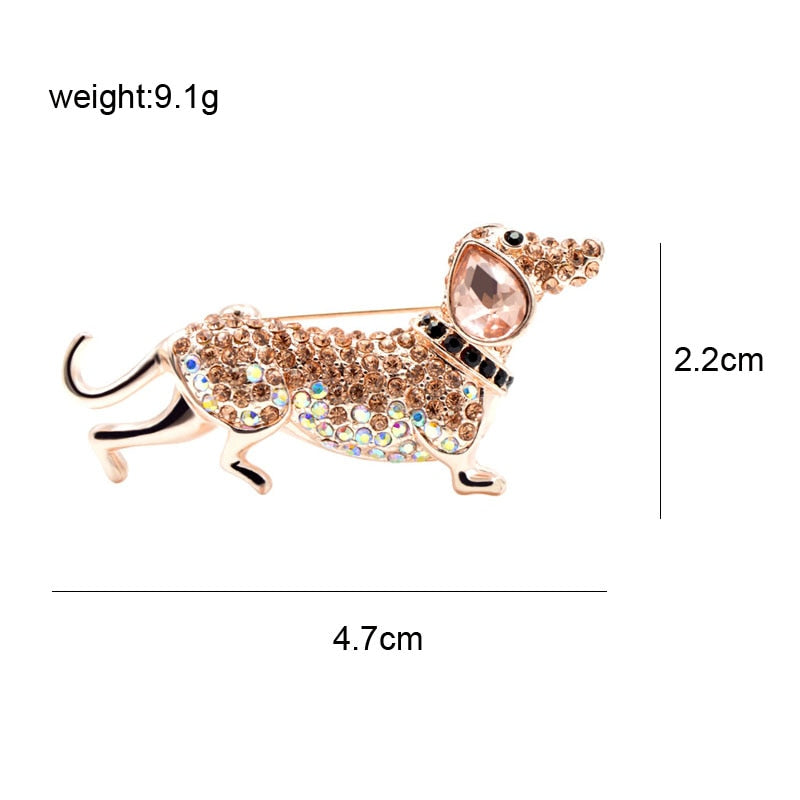 Dachshund Brooches Rhinestone Sausage for Women - Dachshund shop.jpg