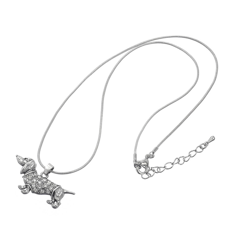 Dachshund Chain Necklace Silver Plated Jewelry - Dachshund shop.jpg