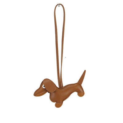 Llavero de cuero PU Dachshund I accesorios para llaveros