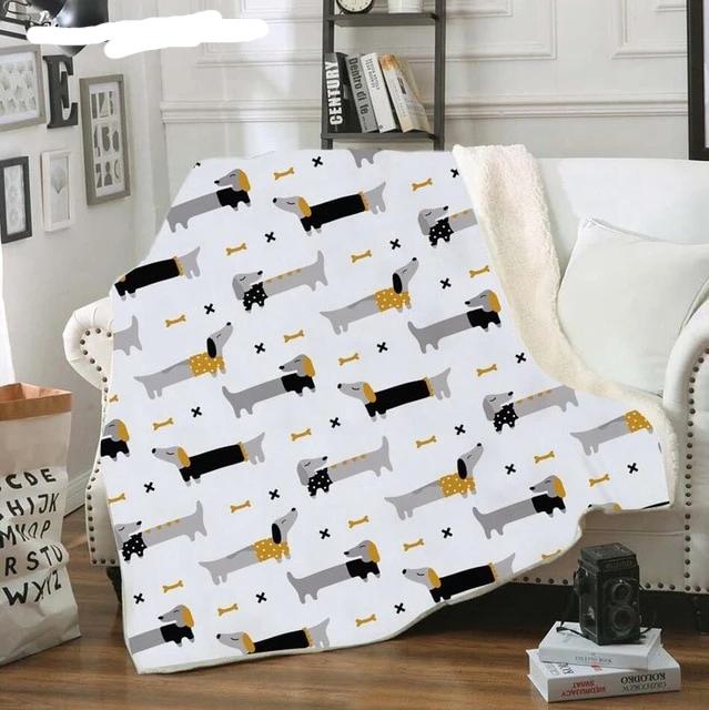 Dachshund Fleece Blanket for Beds - Dachshund Shop.jpg