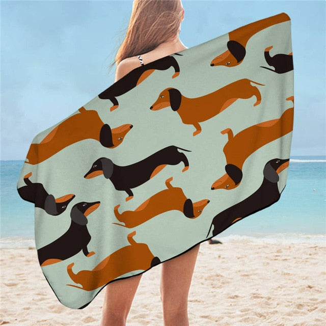 Dachshund Beach Towel - Dachshund Shop.jpg