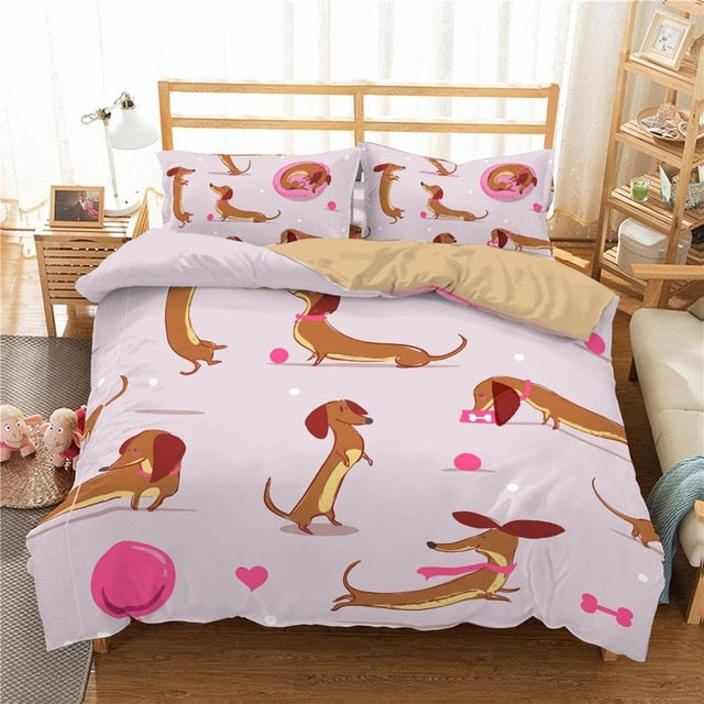 Dachshund Duvet Cover Stylish Bedding Set - Dachshund Shop.jpg