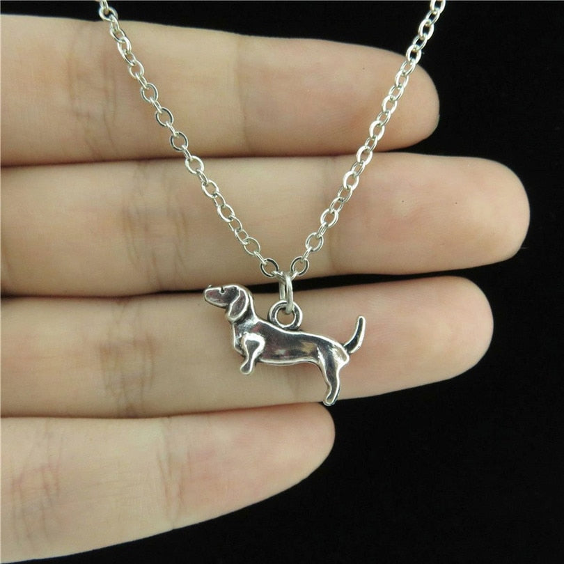 Dachshund Charm Necklaces with Long Chain - Dachshund shop.jpg