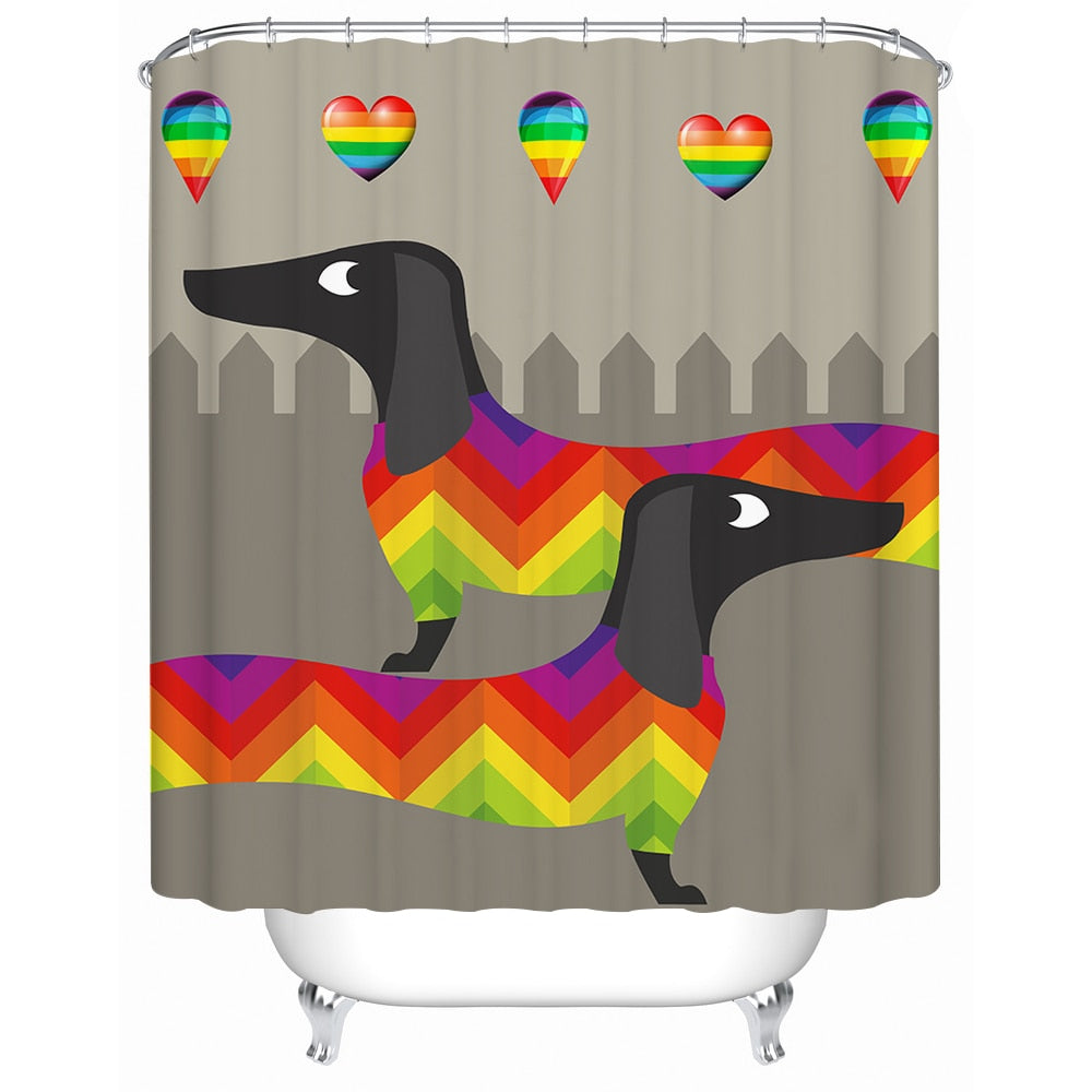 Dachshund Shower Curtain - Dachshund shop.jpg