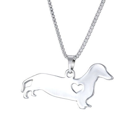 Dachshund Necklace Zinc Alloy