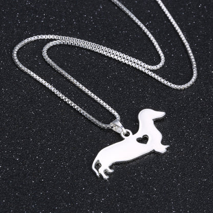 Dachshund Necklace Sterling Silver - Dachshund shop.jpg